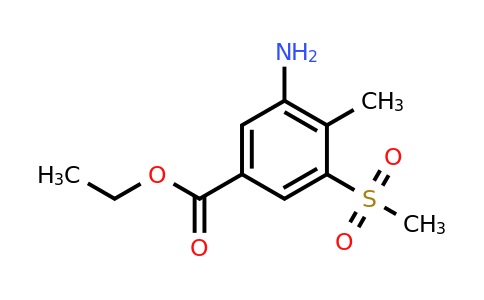 CAS 52317-30-3 | ethyl 3-amino-4-methyl-5-(methylsulfonyl)benzoate