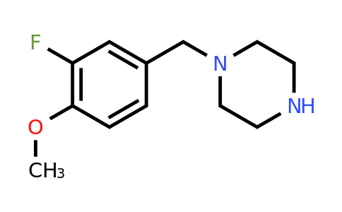 CAS 523980-18-9 | 1-[(3-fluoro-4-methoxyphenyl)methyl]piperazine