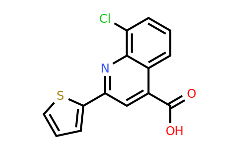 8-Chloro-2-(thiophen-2-yl)quinoline-4-carboxylic acid