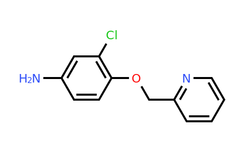 CAS 524955-09-7 | 3-chloro-4-(pyridin-2-ylmethoxy)aniline