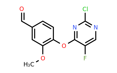 CAS 525570-78-9 | 4-((2-Chloro-5-fluoropyrimidin-4-yl)oxy)-3-methoxybenzaldehyde