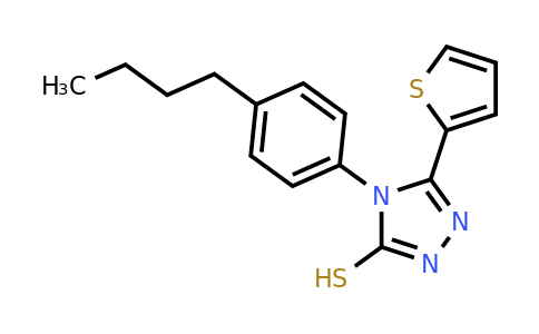 CAS 525581-96-8 | 4-(4-butylphenyl)-5-(thiophen-2-yl)-4H-1,2,4-triazole-3-thiol