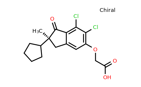 CAS 53108-01-3 | (S)-2-((6,7-Dichloro-2-cyclopentyl-2-methyl-1-oxo-2,3-dihydro-1H-inden-5-yl)oxy)acetic acid