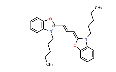 CAS 53213-81-3 | 3-Pentyl-2-(3-(3-pentylbenzo[d]oxazol-2(3H)-ylidene)prop-1-en-1-yl)benzo[d]oxazol-3-ium iodide