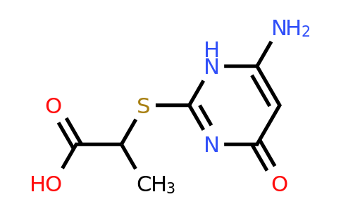 CAS 532954-30-6 | 2-((6-Amino-4-oxo-1,4-dihydropyrimidin-2-yl)thio)propanoic acid