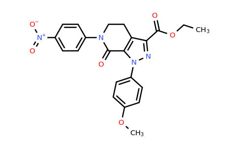 CAS 536759-91-8 | Ethyl 1-(4-methoxyphenyl)-6-(4-nitrophenyl)-7-oxo-4,5,6,7-tetrahydro-1H-pyrazolo[3,4-C]pyridine-3-carboxylate