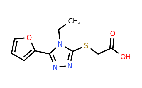 CAS 537016-62-9 | 2-{[4-ethyl-5-(furan-2-yl)-4H-1,2,4-triazol-3-yl]sulfanyl}acetic acid