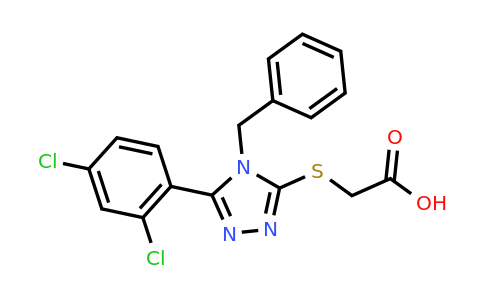 CAS 537017-41-7 | 2-{[4-benzyl-5-(2,4-dichlorophenyl)-4H-1,2,4-triazol-3-yl]sulfanyl}acetic acid