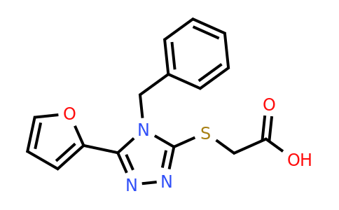 CAS 537017-54-2 | 2-((4-Benzyl-5-(furan-2-yl)-4H-1,2,4-triazol-3-yl)thio)acetic acid