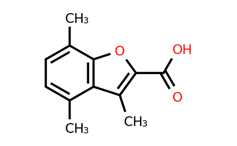 CAS 53715-96-1 | 3,4,7-Trimethyl-1-benzofuran-2-carboxylic acid