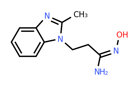 CAS 537696-12-1 | (1E)-N'-Hydroxy-3-(2-methyl-1H-benzimidazol-1-yl)propanimidamide
