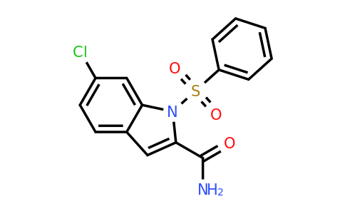 CAS 540740-48-5 | 6-Chloro-1-(phenylsulfonyl)-1H-indole-2-carboxamide