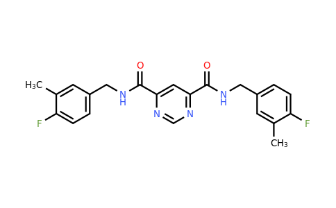 CAS 544678-85-5 | N4,N6-Bis(4-fluoro-3-methylbenzyl)pyrimidine-4,6-dicarboxamide