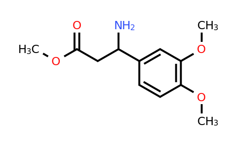 CAS 54503-20-7 | Methyl 3-amino-3-(3,4-dimethoxyphenyl)propanoate