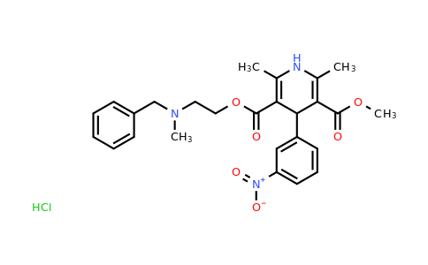 3-{2-[benzyl(methyl)amino]ethyl} 5-methyl 2,6-dimethyl-4-(3-nitrophenyl)-1,4-dihydropyridine-3,5-dicarboxylate hydrochloride