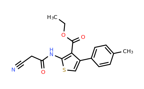 CAS 546071-64-1 | ethyl 2-(2-cyanoacetamido)-4-(4-methylphenyl)thiophene-3-carboxylate