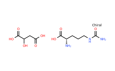 CAS 54940-97-5 | (S)-2-amino-5-ureidopentanoic acid compound with 2-hydroxysuccinic acid (1:1)