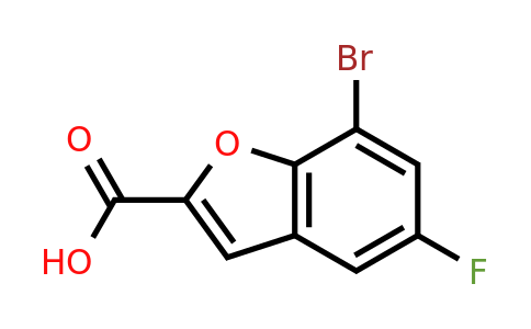 CAS 550998-61-3 | 7-bromo-5-fluorobenzofuran-2-carboxylic acid