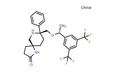 CAS 552292-08-7 | (5S,8S)-8-(((R)-1-(3,5-bis(trifluoromethyl)phenyl)ethoxy)methyl)-8-phenyl-1,7-diazaspiro[4.5]decan-2-one