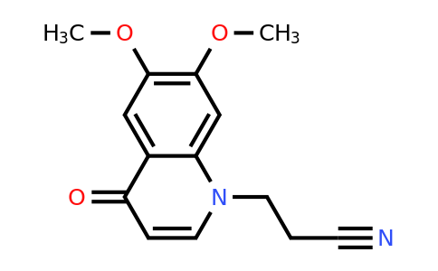 CAS 55269-83-5 | 3-(6,7-Dimethoxy-4-oxoquinolin-1(4H)-yl)propanenitrile