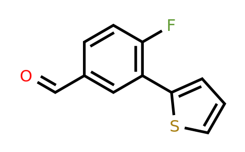 CAS 552845-68-8 | 4-Fluoro-3-(thiophen-2-yl)benzaldehyde