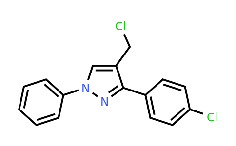 CAS 55432-06-9 | 4-(chloromethyl)-3-(4-chlorophenyl)-1-phenyl-1H-pyrazole