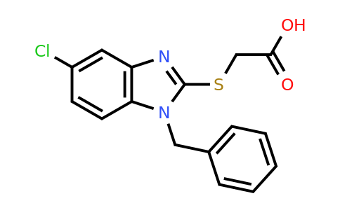 CAS 554404-08-9 | 2-[(1-benzyl-5-chloro-1H-1,3-benzodiazol-2-yl)sulfanyl]acetic acid