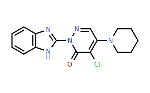 CAS 554404-38-5 | 2-(1H-1,3-benzodiazol-2-yl)-4-chloro-5-(piperidin-1-yl)-2,3-dihydropyridazin-3-one