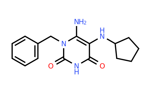 CAS 554404-45-4 | 6-amino-1-benzyl-5-(cyclopentylamino)-1,2,3,4-tetrahydropyrimidine-2,4-dione