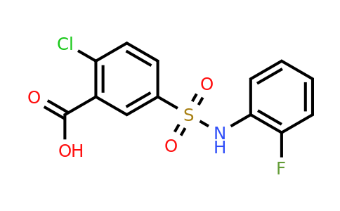 CAS 554405-07-1 | 2-chloro-5-[(2-fluorophenyl)sulfamoyl]benzoic acid