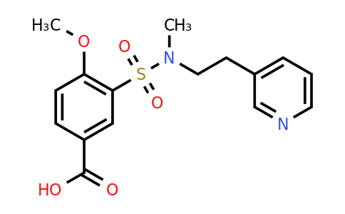 CAS 554405-57-1 | 4-methoxy-3-{methyl[2-(pyridin-3-yl)ethyl]sulfamoyl}benzoic acid