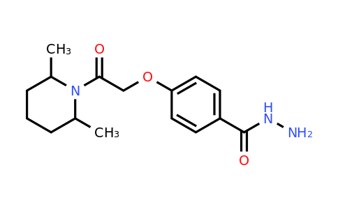 CAS 554405-82-2 | 4-[2-(2,6-dimethylpiperidin-1-yl)-2-oxoethoxy]benzohydrazide