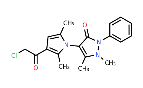 CAS 554405-96-8 | 4-[3-(2-chloroacetyl)-2,5-dimethyl-1H-pyrrol-1-yl]-1,5-dimethyl-2-phenyl-2,3-dihydro-1H-pyrazol-3-one