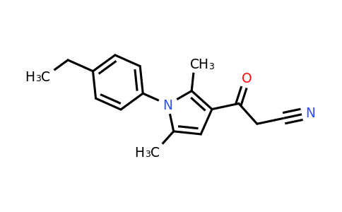 CAS 554407-01-1 | 3-[1-(4-ethylphenyl)-2,5-dimethyl-1H-pyrrol-3-yl]-3-oxopropanenitrile