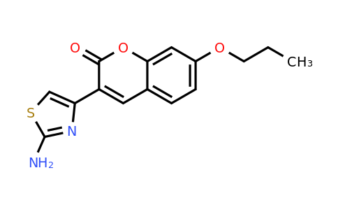 CAS 554407-09-9 | 3-(2-amino-1,3-thiazol-4-yl)-7-propoxy-2H-chromen-2-one