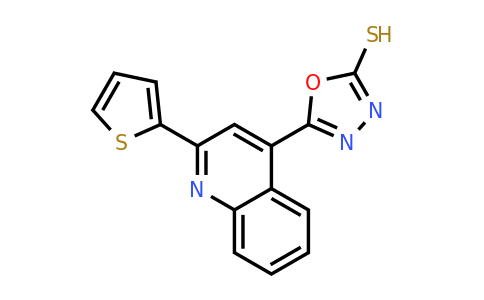 CAS 554423-26-6 | 5-[2-(thiophen-2-yl)quinolin-4-yl]-1,3,4-oxadiazole-2-thiol