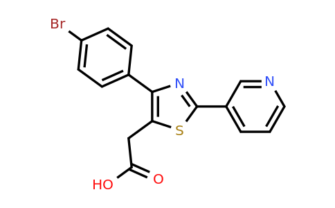 CAS 554423-29-9 | 2-[4-(4-bromophenyl)-2-(pyridin-3-yl)-1,3-thiazol-5-yl]acetic acid