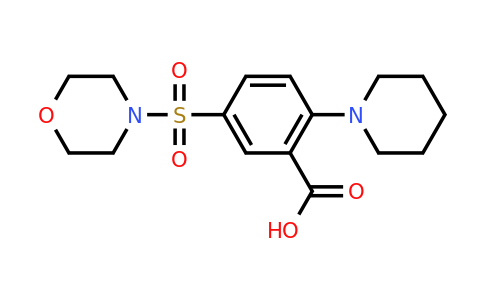5-(morpholine-4-sulfonyl)-2-(piperidin-1-yl)benzoic acid