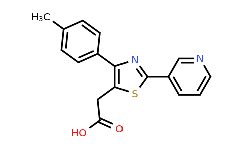 CAS 554438-65-2 | 2-[4-(4-methylphenyl)-2-(pyridin-3-yl)-1,3-thiazol-5-yl]acetic acid