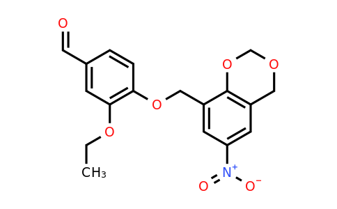 CAS 554438-66-3 | 3-ethoxy-4-[(6-nitro-2,4-dihydro-1,3-benzodioxin-8-yl)methoxy]benzaldehyde