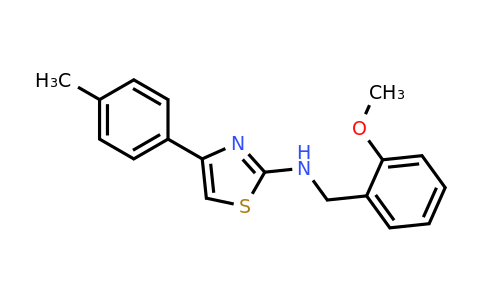 CAS 554438-84-5 | N-(2-Methoxybenzyl)-4-(p-tolyl)thiazol-2-amine
