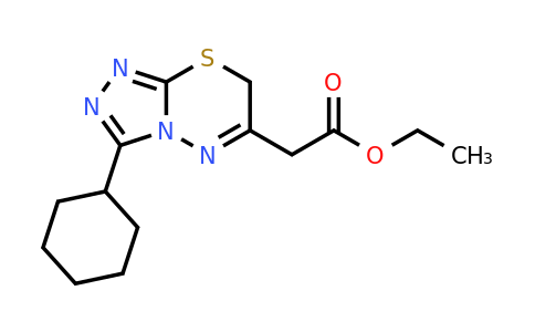 CAS 554438-92-5 | ethyl 2-{3-cyclohexyl-7H-[1,2,4]triazolo[3,4-b][1,3,4]thiadiazin-6-yl}acetate