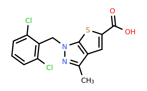 CAS 554439-41-7 | 1-[(2,6-dichlorophenyl)methyl]-3-methyl-1H-thieno[2,3-c]pyrazole-5-carboxylic acid