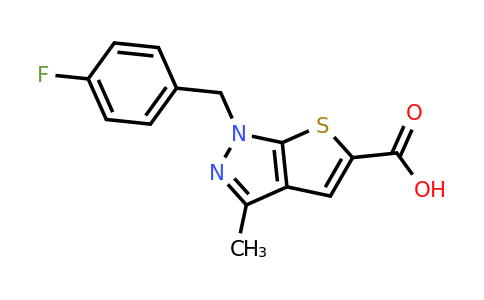 CAS 554439-46-2 | 1-[(4-fluorophenyl)methyl]-3-methyl-1H-thieno[2,3-c]pyrazole-5-carboxylic acid