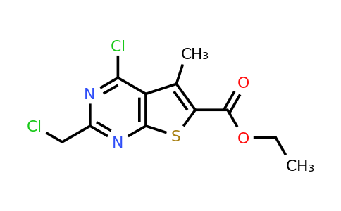 CAS 554439-97-3 | ethyl 4-chloro-2-(chloromethyl)-5-methylthieno[2,3-d]pyrimidine-6-carboxylate
