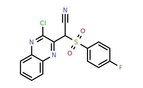 CAS 554439-99-5 | 2-(3-chloroquinoxalin-2-yl)-2-(4-fluorobenzenesulfonyl)acetonitrile