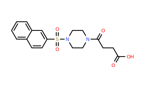 CAS 554442-47-6 | 4-[4-(naphthalene-2-sulfonyl)piperazin-1-yl]-4-oxobutanoic acid