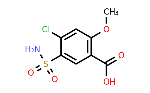 CAS 55524-67-9 | 4-Chloro-2-methoxy-5-sulfamoylbenzoic acid