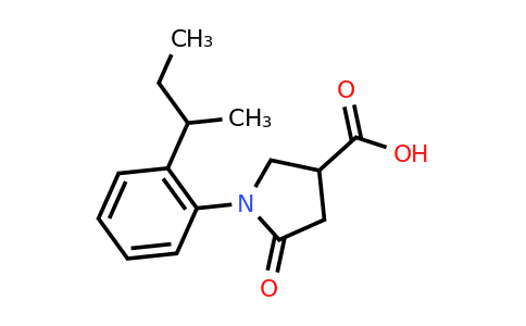 CAS 556007-05-7 | 1-[2-(butan-2-yl)phenyl]-5-oxopyrrolidine-3-carboxylic acid