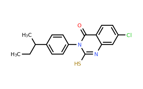 CAS 556009-85-9 | 3-[4-(butan-2-yl)phenyl]-7-chloro-2-sulfanyl-3,4-dihydroquinazolin-4-one